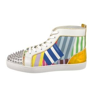 Christian Louboutin Printed Leather Sneakers